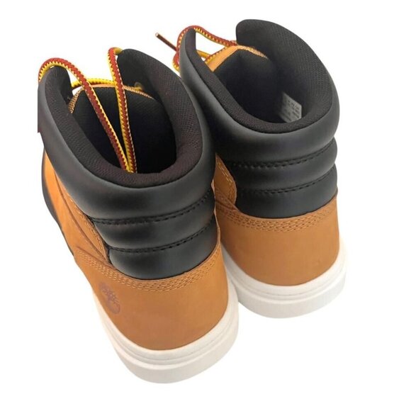 Timberland Mens Wheat Leather Seneca Bay Lace Up Mid Top Sneakers Sz 10 New - Picture 5 of 12